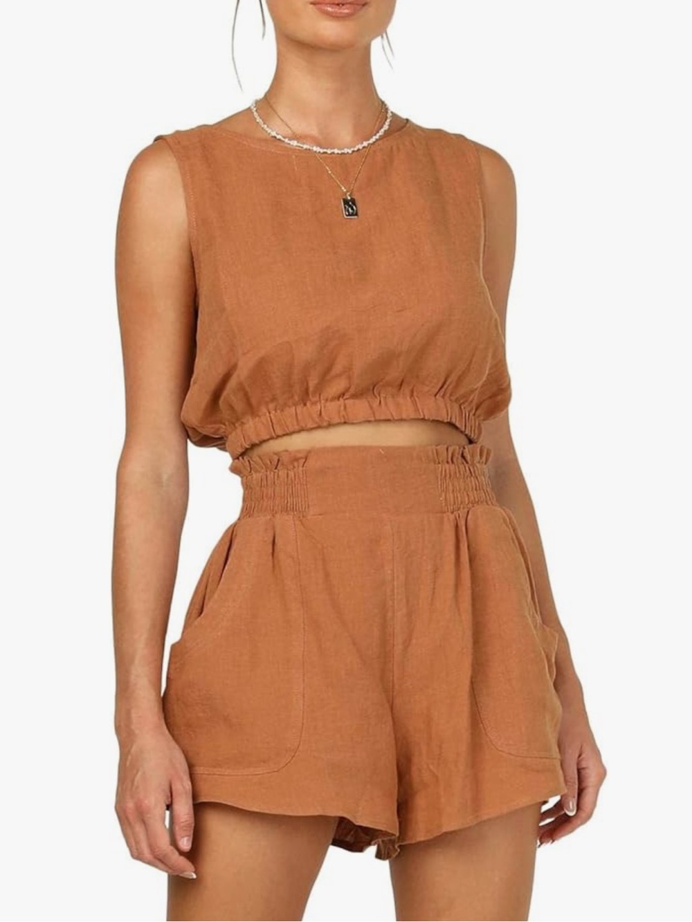 Crop top and shorts set